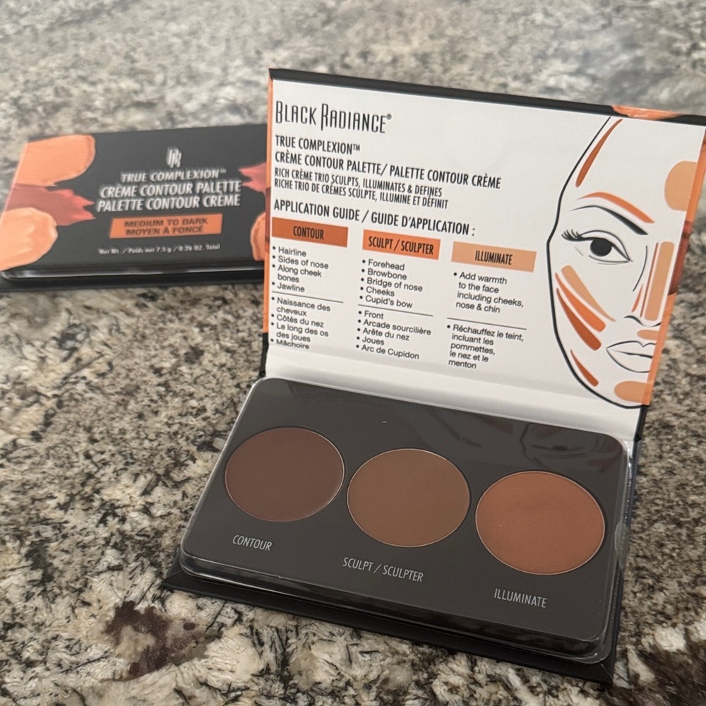 True Complexion Crème Contour Palette - Medium to Dark - Lot of 2 - Picture 2 of 5